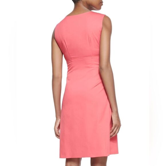 Elie Tahari Coral Empire Waist v Neck Dress Small - Picture 15 of 16